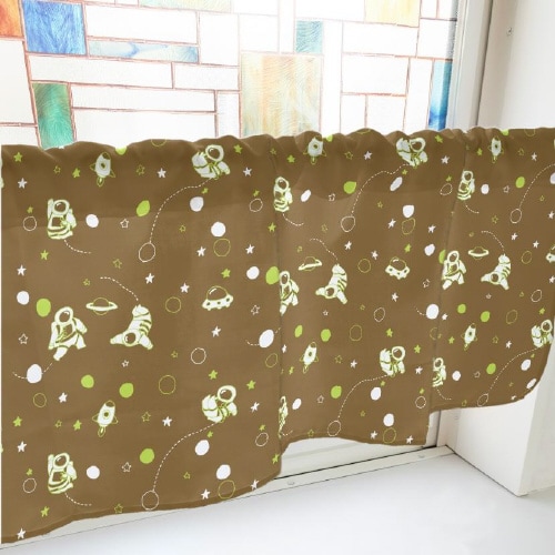 カフェカーテン40841宇宙飛行士茶