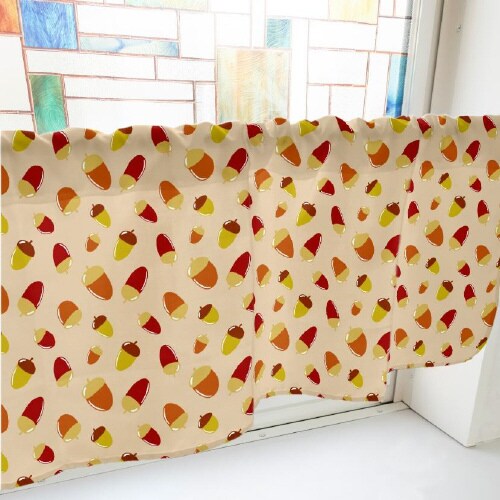 カフェカーテン40913どんぐり茶