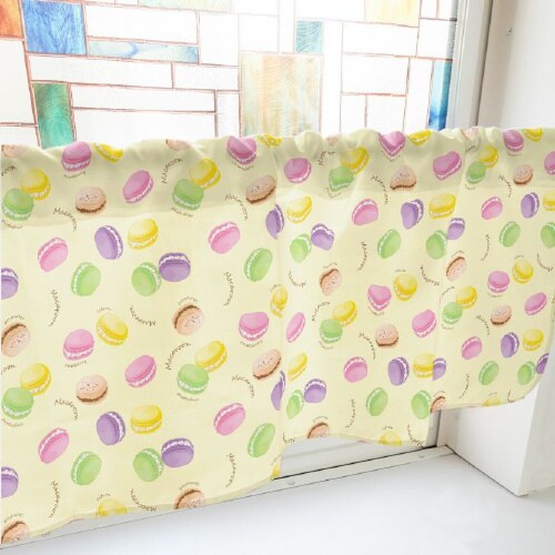 カフェカーテン40928マカロン黄