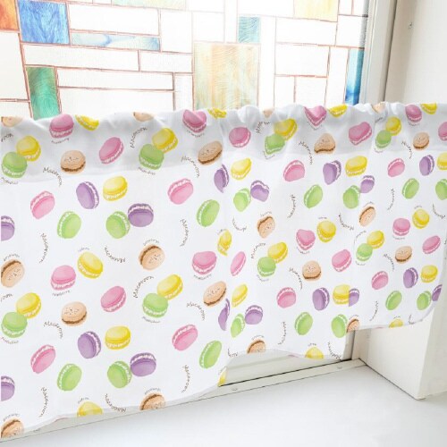 カフェカーテン40939マカロン白