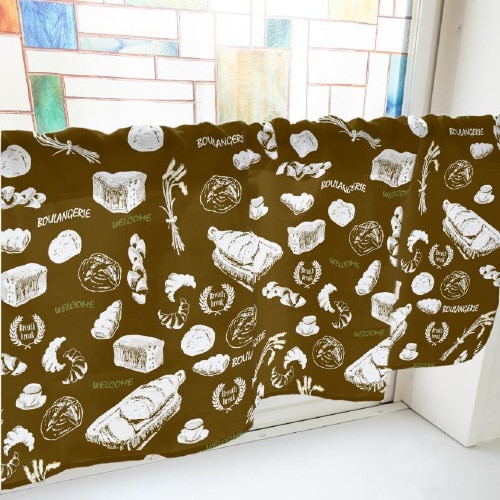 カフェカーテン40952パン茶