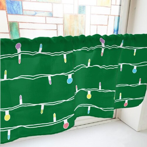 カフェカーテン41017電飾緑