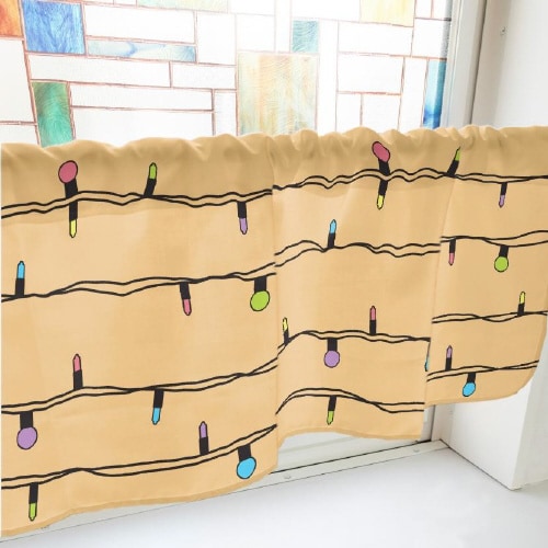 カフェカーテン41019電飾黄