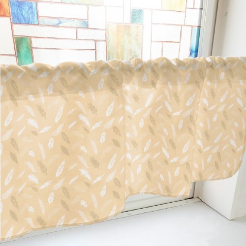 カフェカーテン41027羽オレンジ