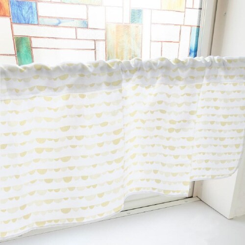 カフェカーテン41039半円黄