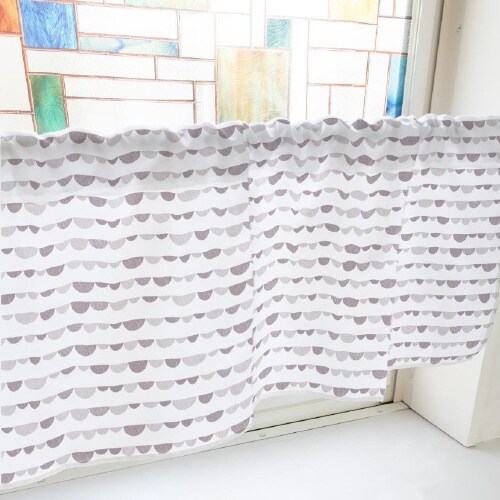 カフェカーテン41041半円紫