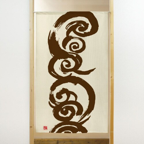 市松レースのれん41929波