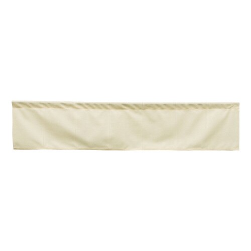 市松柄レースのれん44601カウンターアイボリー