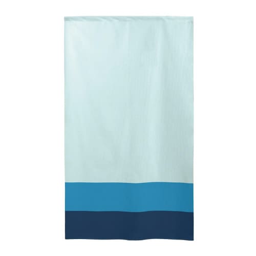 市松レースのれん446293色グラデーション青