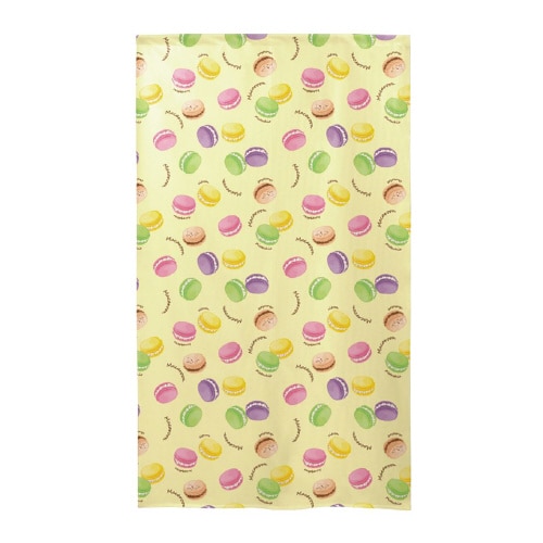 市松レースのれん44640マカロン黄