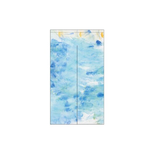 市松柄レースのれん45556A−2