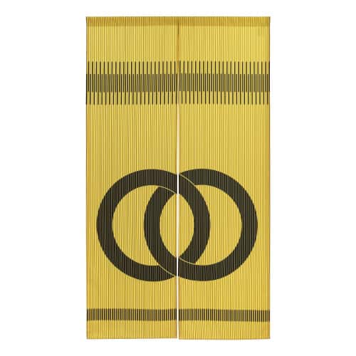 トロマットのれん46026半間輪違い