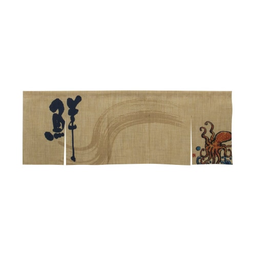 エステル麻のれん69216たこ5巾