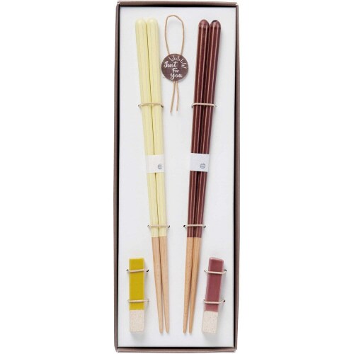 箸 箸置き セット 18cm YE × PL