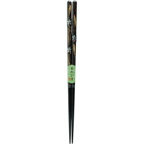 箸 桜雨 黒 23cm