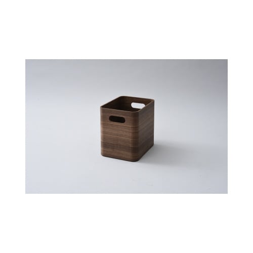 積み重ねが出来る天然木 収納ボックスハーフ BR