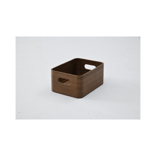 積み重ねが出来る天然木 浅型収納ボックスハーフBR