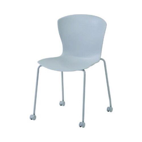 ミモレチェアキャスター ライトグレー 4脚