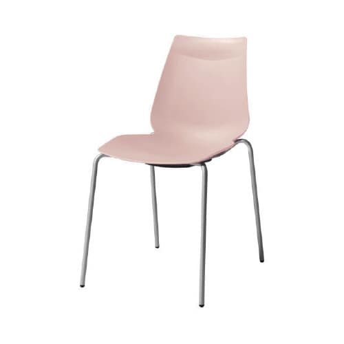 アノアチェア ペールピンク シルバー脚