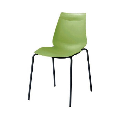 アノアチェア グリーン ブラック脚 4脚