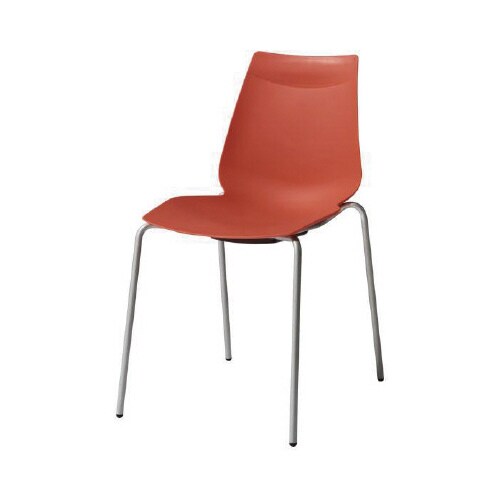 アノアチェア ヴァーミリオン シルバー脚 4脚