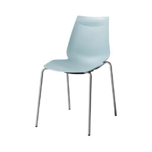 アノアチェア ペールブルー シルバー脚 4脚