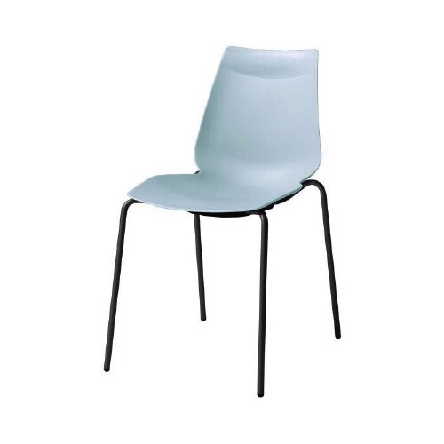 アノアチェア ペールブルー ブラック脚 4脚
