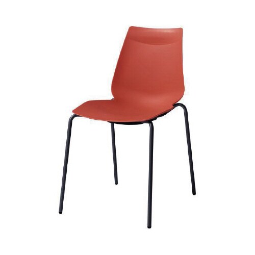 アノアチェア ヴァーミリオン ブラック脚 4脚