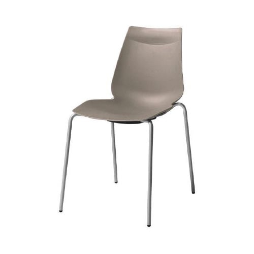 アノアチェア グレージュ シルバー脚 4脚