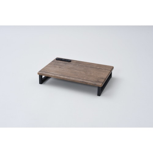 コンセント付 デスク上スタンド 幅39 ABR