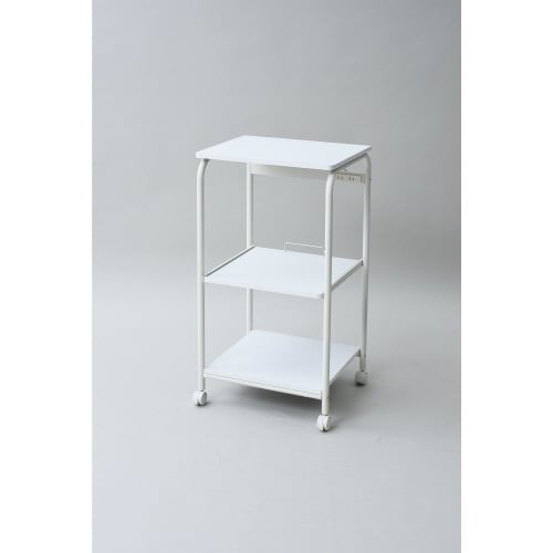 2口コンセント付き レンジラック ホワイト