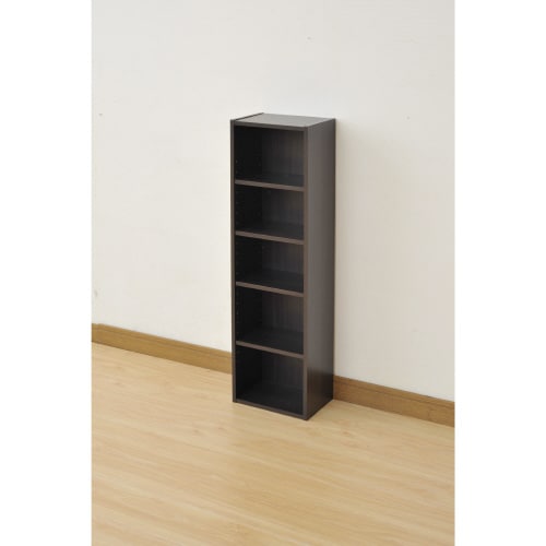 コミック・CD・DVD収納ラック ダークブラウン