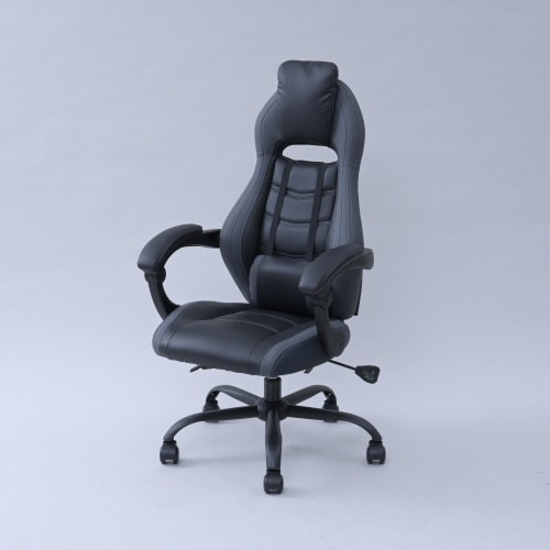 ゲーミングチェアスライドオットマン付WRD