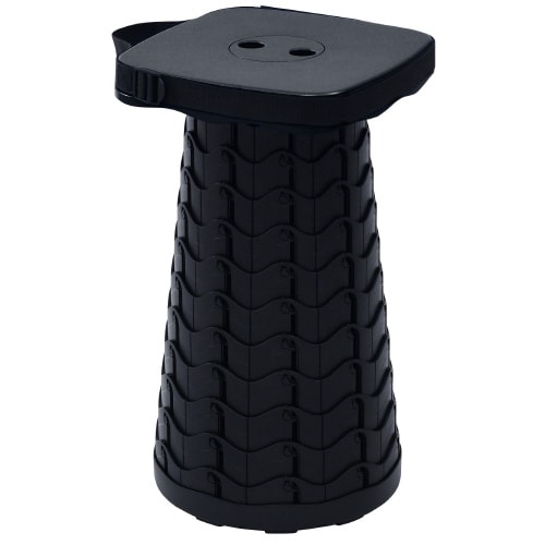 折りたたみ収納 アコーディオン スツール BK