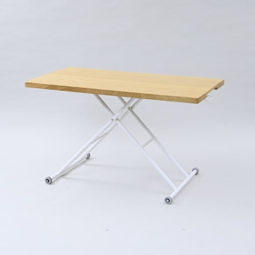 突板昇降オーバルテーブル 126 OAK