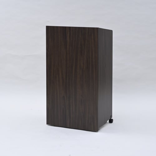 演説台 受付台 キャスター付き ダークブラウン