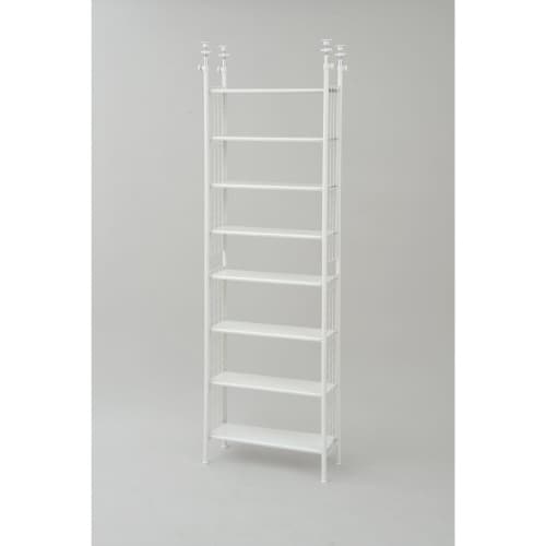 突っ張りフリーラック 幅630mm ホワイト