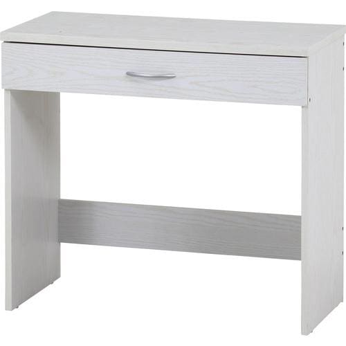 引き出し付きデスク オークWH