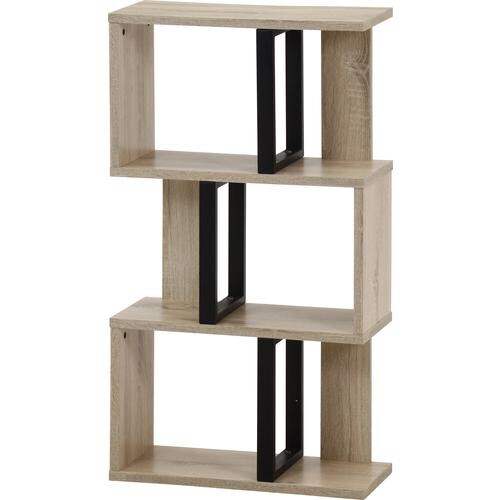 S字ディスプレイラック 3段 オーク