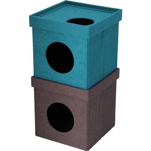 ペットハウスキューブ2段 BL/BR