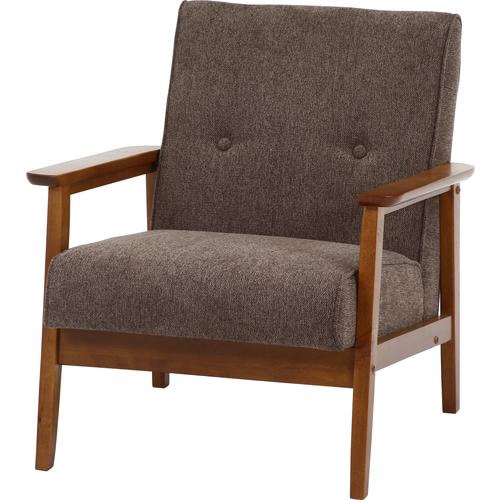 厚手ファブリックソファ ミート 1P BR