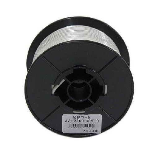 自動車配線シングルコード AV1.25平方mm白