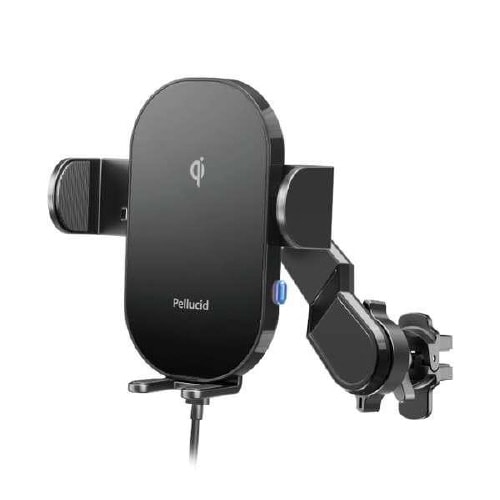 ワイヤレス充電 自動開閉スマホホルダー