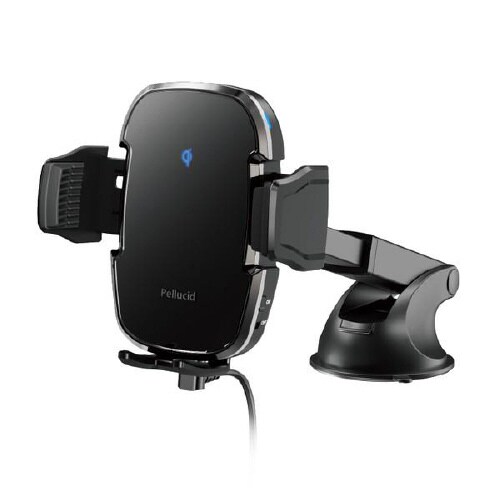 スマホホルダー 自動開閉ロングアーム 吸盤貼付