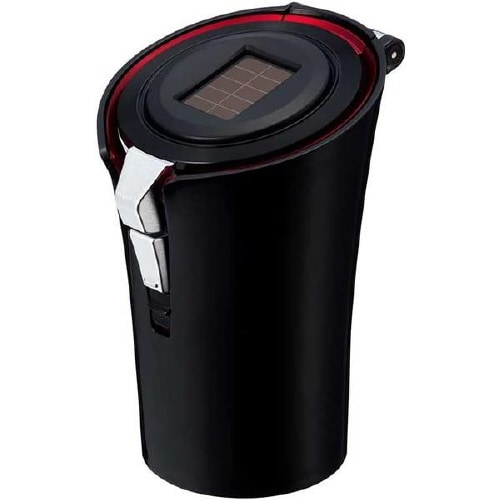 灰皿 ソーラーライトアッシュブラックLED付き