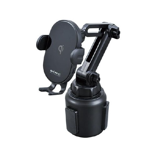 スマホホルダー Qi ワイヤレス充電器搭載