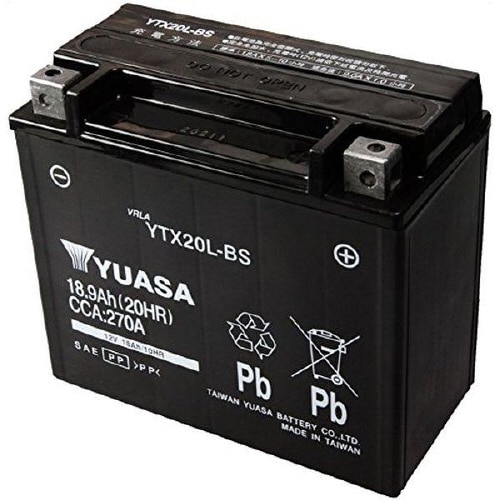 シールド型 バイク用バッテリー (液入充電済み)