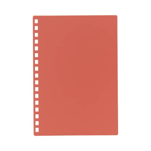 カスタマイズオープンリングノート表紙コーラルレッド