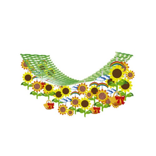 ヒマワリリボンプリーツハンガー