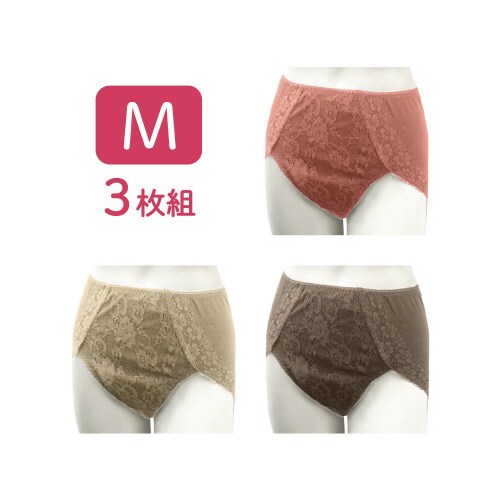 吸水消臭ショーツ レースデザイン M PK